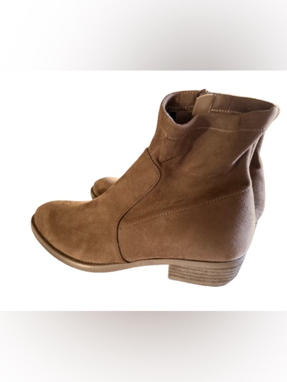 Women’s Brown Suede Ankle Boots - Classic Chelsea Style, Van Eli brand